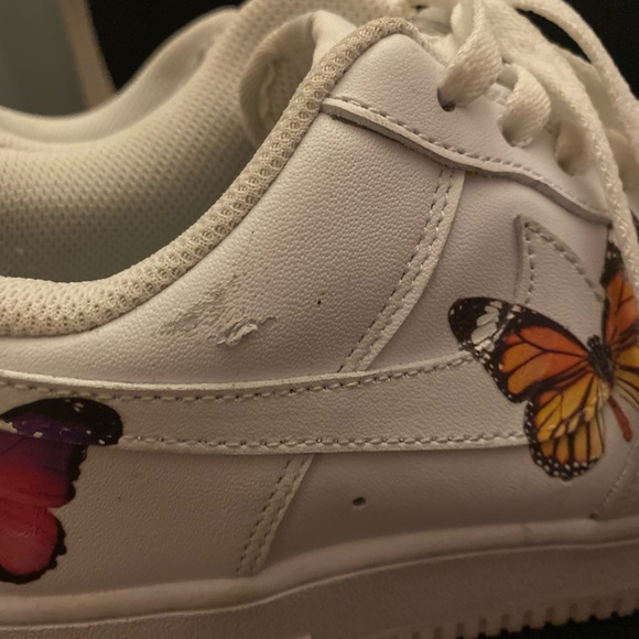 Drip Creationz Butterfly Effect Nike AF1s - Size 7.5 - Picture 7 of 8